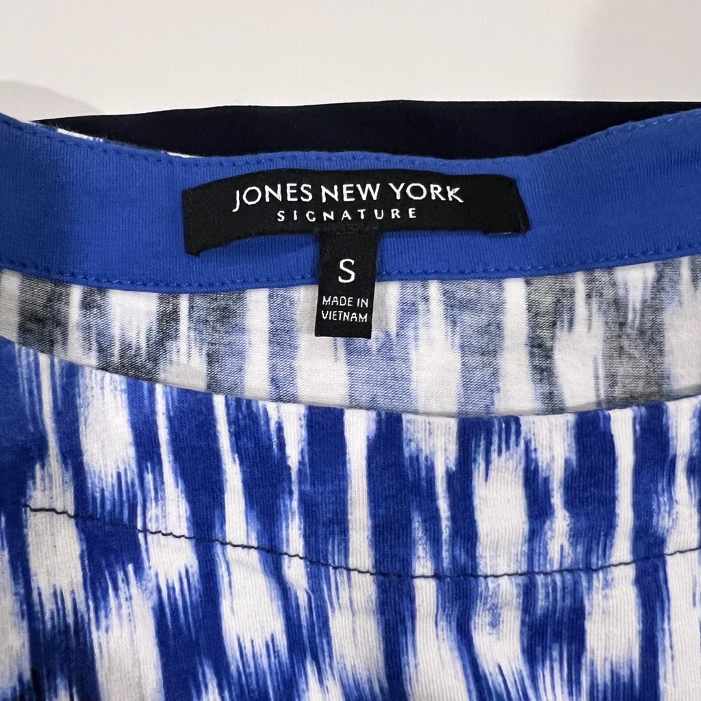 Lot of 2 Jones New York Cotton Short Sleeve Layered Look Tee Shirts Size S NWOT - Picture 3 of 9